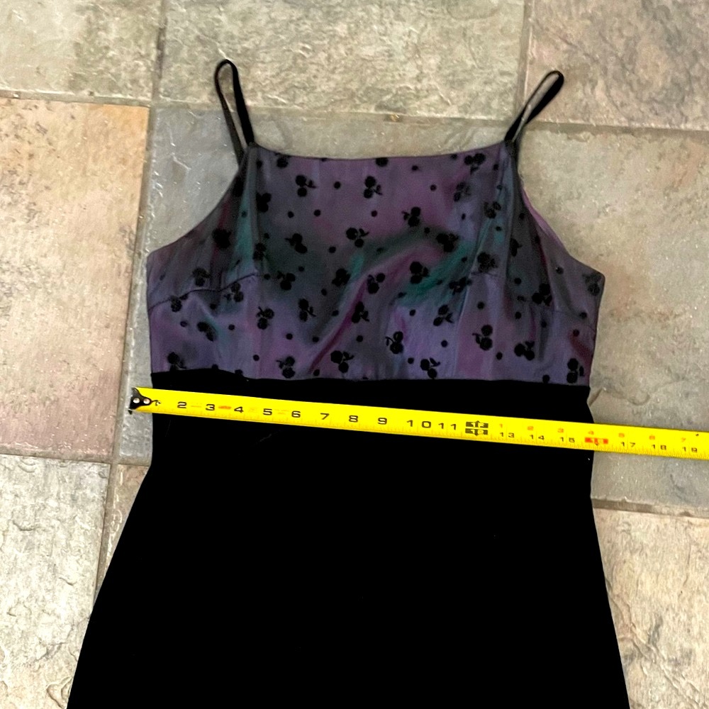 VELOUR SOFT COCKTAIL / FORMAL DRESS - Picture 3 of 10